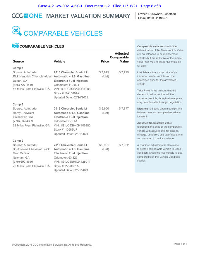 Chevrolet vehicle valuation page 7